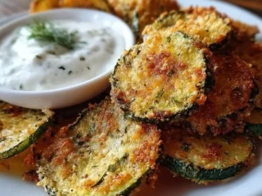 A bowl of crunchy Ranch Cucumber Chips, a healthy snack option.
