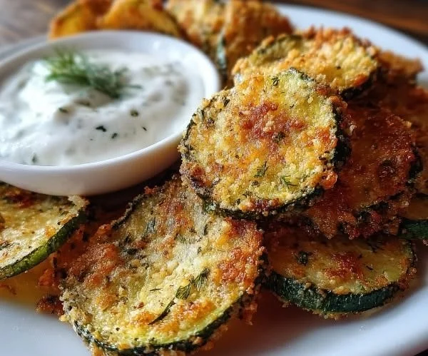 A bowl of crunchy Ranch Cucumber Chips, a healthy snack option.