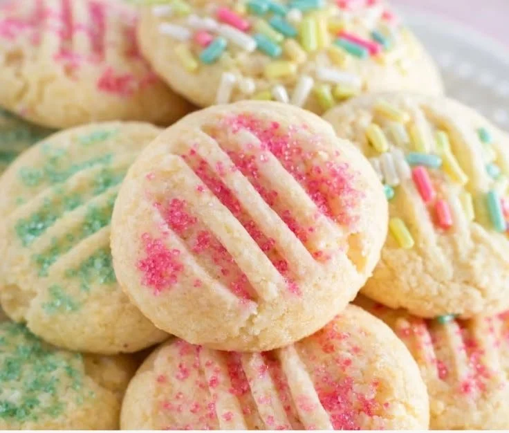 Delicious Easter Shortbread Cookies decorated for spring festivities