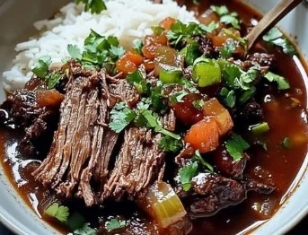 Delicious Korean Pot Roast with tender beef and vibrant spices