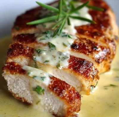 Delicious Chicken Christopher dish from Morton’s Steakhouse served with vibrant sides.